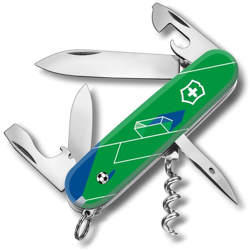 фото Нож перочинный victorinox spartan футбол россии, (1.3603.7r2-06), 91 мм, 12 функций, цвет рукояти зелёный/рисунок
