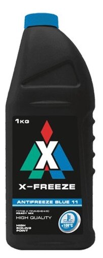X-FREEZE 430206065 Антифриз X-FREEZE Antifreeze Blue G11 готовый -40C синий 1 кг 430206065 1шт