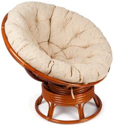 Кресло-качалка ротанг Papasan w23/01B Pecan коричневый без подушки