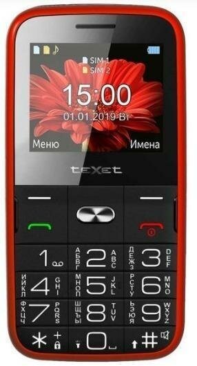 Телефон teXet TM-B227 Красный