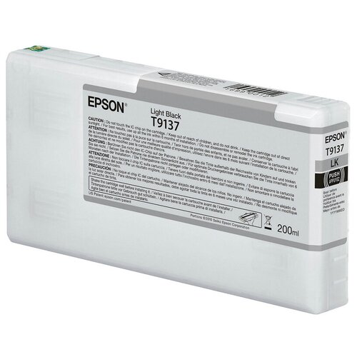 Картридж Epson C13T913700, 200 стр, серый