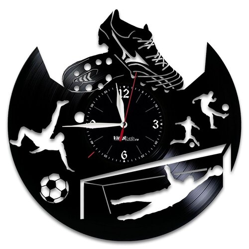 фото Часы из виниловой пластинки (c) vinyllab футбол