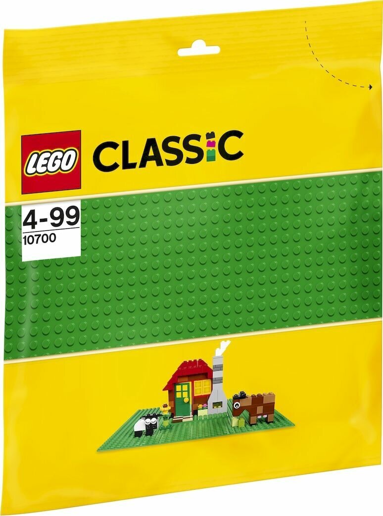 Конструктор LEGO Classic Строительная пластина зеленого цвета (10700)