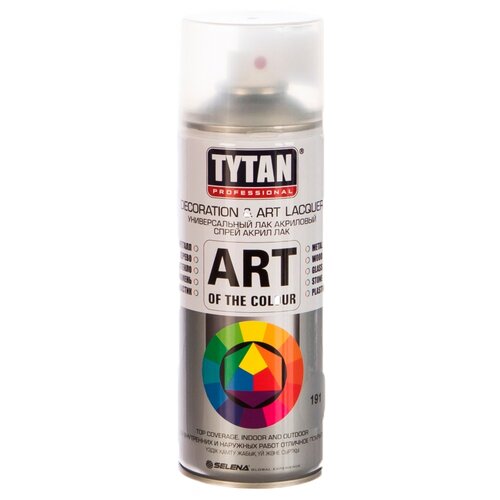 Лак универсальный аэрозольный акриловый Tytan Professional Art of the colour матовый 400 мл.