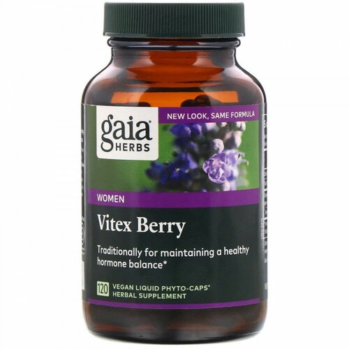 Gaia Herbs Vitex Berry for Women (Витекс для женщин) 120 растительных капсул Phyto-Caps с жидкостью