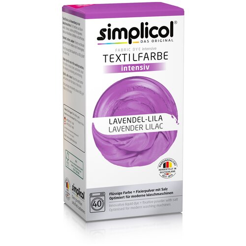 фото Краска simplicol intensiv для окраш. одежды и тканей, лиловая, краска 150г, фиксатор 400гр