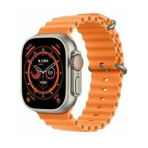 Умные часы X8Ultra фитнес браслет шагомер измерение давления Android IOS Bluetotoh звонить по часам унисекс 49mm золотые часы 200000₽