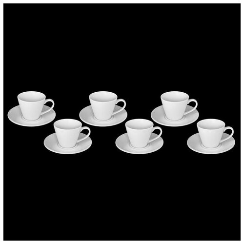 Сервиз чайный 12 пред: 6 чашек 180 мл, 6 блюдец WL-993004 / 6C 1551015