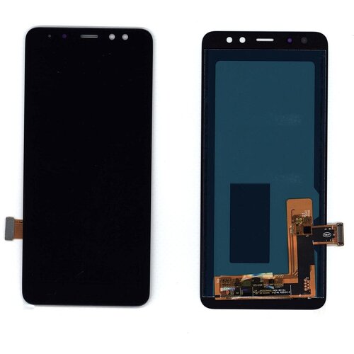 Дисплей для Samsung Galaxy A8 (2018) SM-A530F в сборе с тачскрином (OLED) черный чехол книжка mypads для samsung galaxy a8 2018 sm a530f a5 2018 sm a530f прошитый по контуру с необычным геометрическим швом коричневый