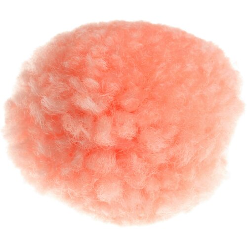 Помпон трикотажный Nazar персик (5), 100%полиэстер, d3см, 2шт