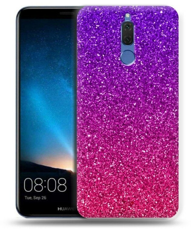 Дизайнерский силиконовый чехол для Хуавей Нова 2i/Мате 10 Лайт / Huawei Nova 2i Тренд Микс