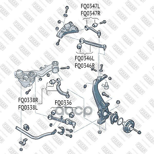 Рычаг Подвески Передний Нижний Левый FIXAR арт. FQ0338L