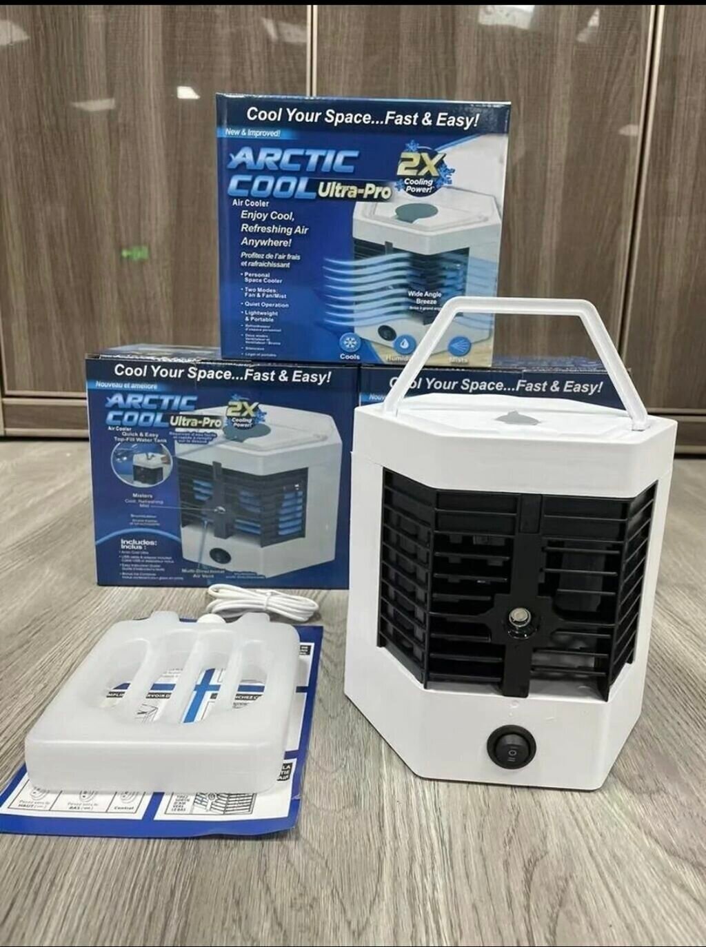 Мини кондиционер Subor Arctic Cool Ultra Pro / мобильный кондиционер для дома с увлажнителем воздуха и картриджами для льда - фотография № 18