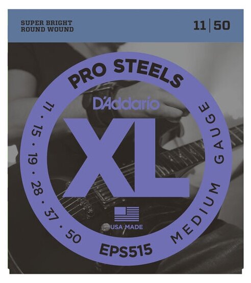 Набор струн D'Addario ProSteels EPS515, 1 уп.