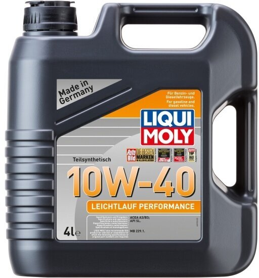 Моторное масло Liqui Moly Leichtlauf Performance 10W-40 полусинтетическое 4 л