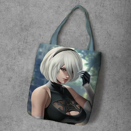фото Сумка шоппер anime dakimakura, фактура рельефная, мультиколор