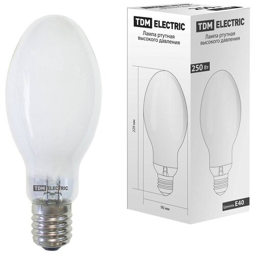фото Лампа ртутная высокого давления дрл 250 вт е40 tdm sq0325-0009 (упаковка 5 шт) tdm еlectric
