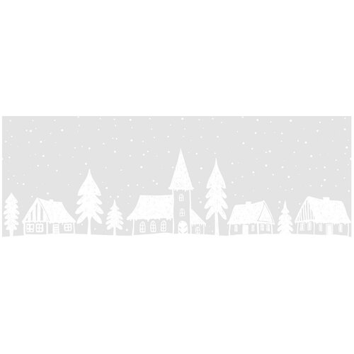 4003-321 D-C-fix 0.2х1.5м Пленка оконная Бордюр СтатикПремиум Зимний город витраж