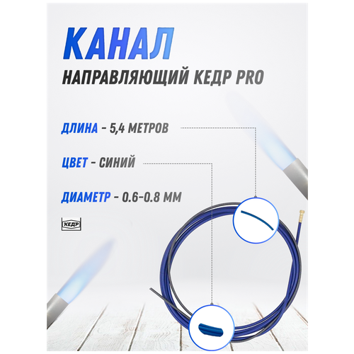 Канал направляющий кедр PRO (0,6-0,8) 5,4 м синий