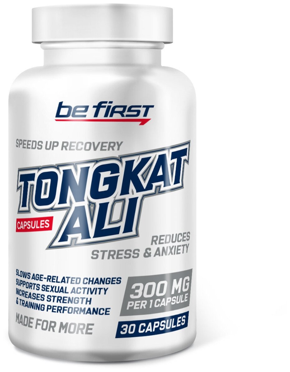 Be First, Tongkat Ali, 30 капсул / Эврикома длиннолистная / Для повышения тестостерона