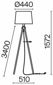 Торшер Maytoni CALVIN Z177FL-01B - фото №9