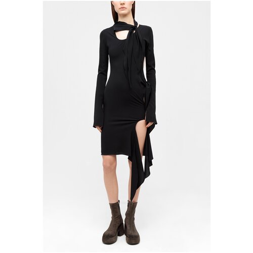 фото Платье petar petrov цвет черный размер 42