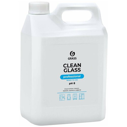 Очиститель стекол и зеркал Clean Glass Professional, 5 л