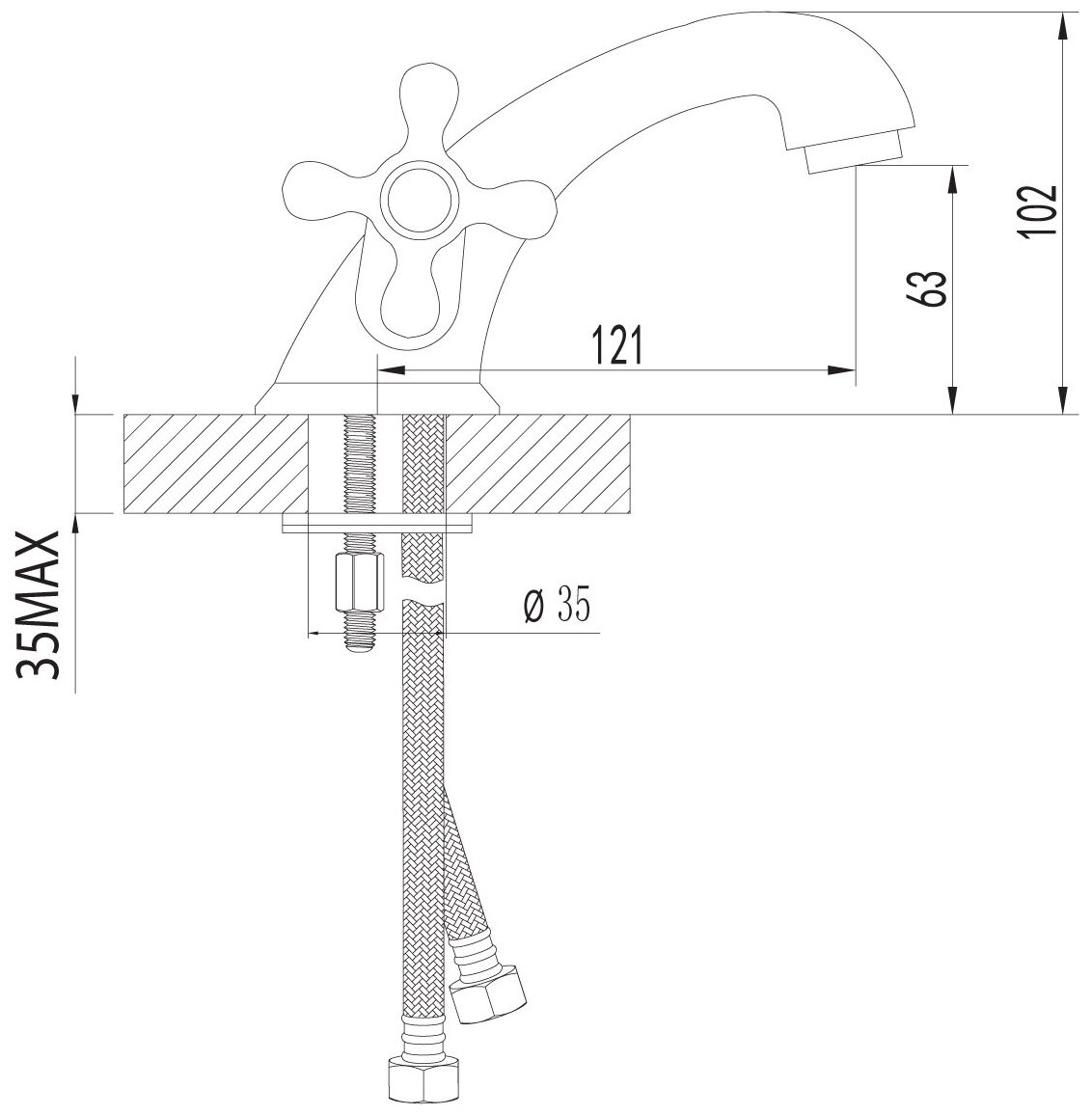 Смеситель Lemark Standard LM2106C для раковины