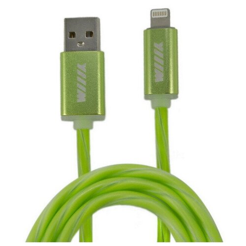 Кабель WIIIX USB - Lightning (CBL710-U8-10), 1 м, зеленый