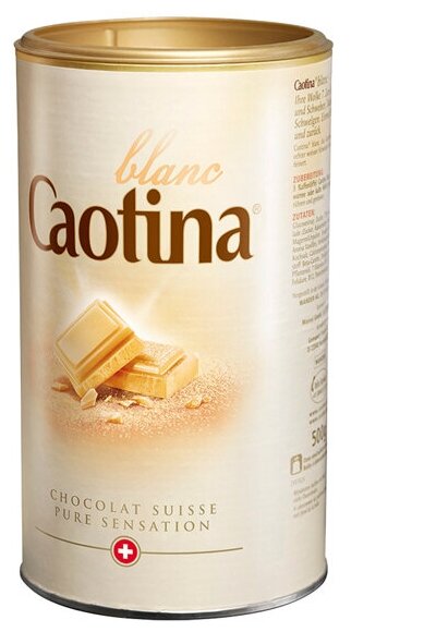Какао белое Caotina Blanc в металлической банке 0,5к