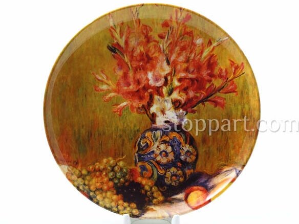 Декоративная тарелка Ренуар Пьер Огюст Цветы и фрукты