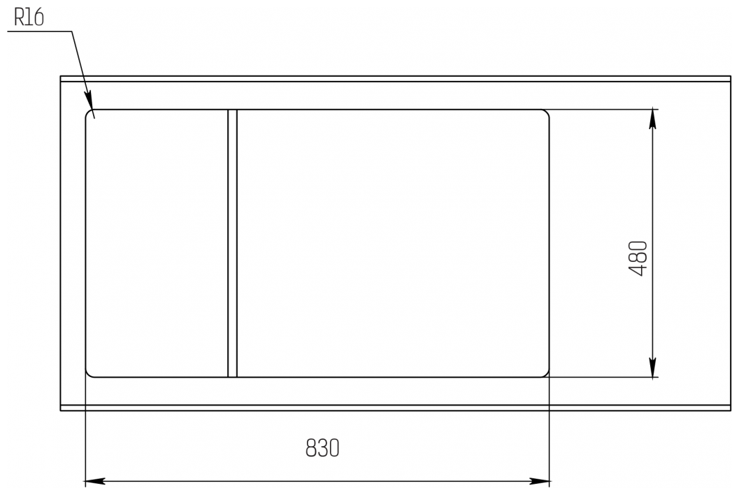 Мойка KitKraken Sea 45 Galdhopiggen white белый 592х420 - фотография № 20