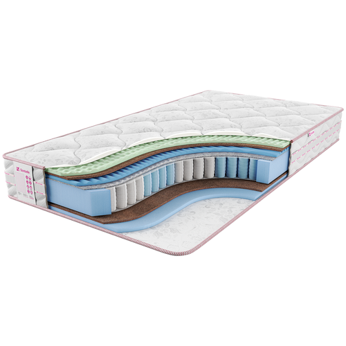 фото Матрас sontelle vivre castom shell, пружинный, белый