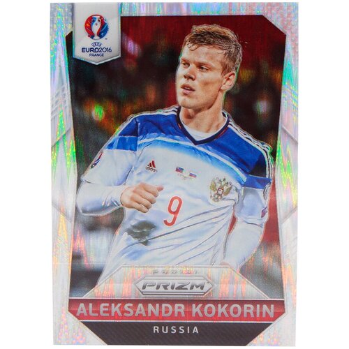 Коллекционная карточка Panini Prizm UEFA EURO 2016 France #172 Aleksandr Kokorin - Flash S0226 коллекционная карточка panini prizm uefa euro 2016 france 44 aleksandr kerzhakov i aleksandr kokorin silver s0229