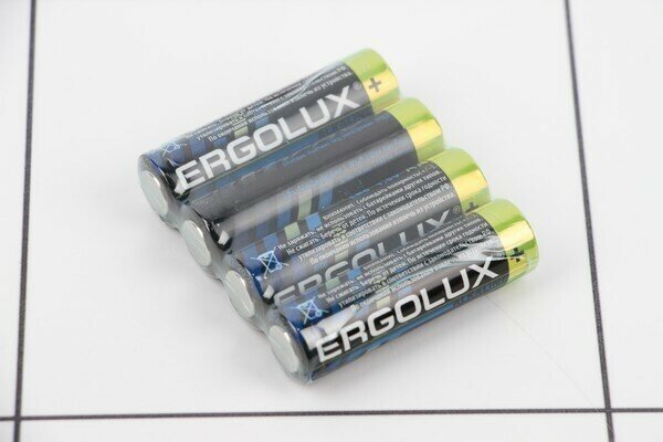 AA Батарейка ERGOLUX Alkaline LR6-BL4, 4 шт. 2800мAч - фото №3