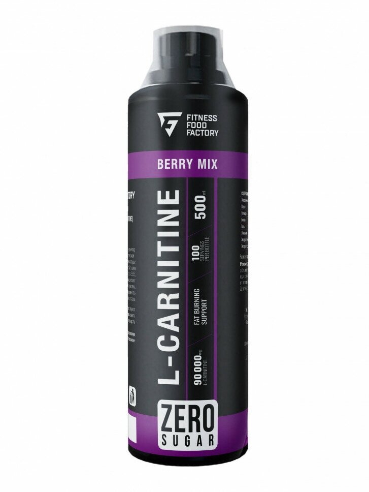 Л-карнитин Fitness Food Factory L-carnitine Liquid 90000 - 500 мл. ягодный микс