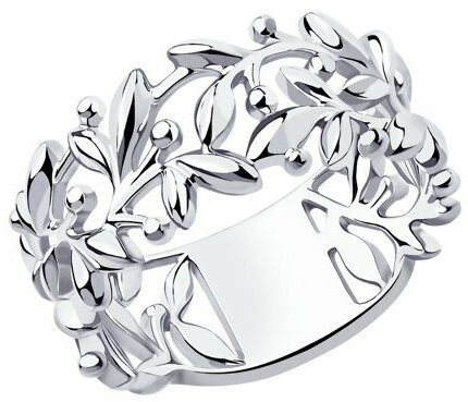 Кольцо Diamant online, серебро, 925 проба