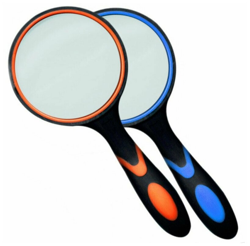 фото Лупа Kromatech ручная круглая 8х, 65 мм, с двухцветной ручкой