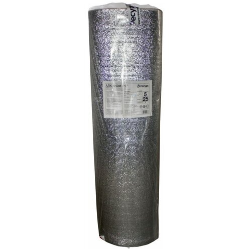 Теплоотражающая подложка Алюфом РЕ для теплого пола 5 мм 1х25 м 2603₽