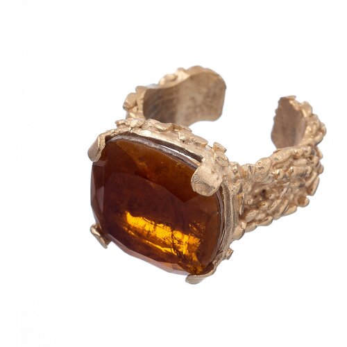 Кольцо Estrosia, бижутерный сплав, кристалл