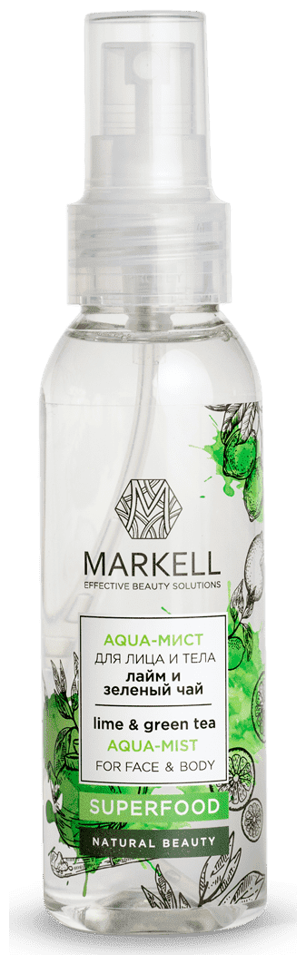 Markell Aqua-мист для лица и тела Лайм и зеленый чай, 100 мл