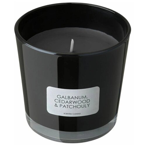 SKRUVPIL Ароматическая свеча в стакане икеа, размер 9 см, аромат Лесное озеро/черный