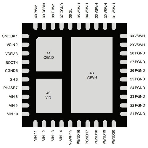 Микросхема SIC789ACD-T1-GE3 510₽