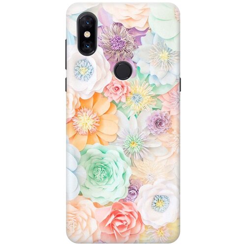 фото Cиликоновый чехол на xiaomi mi mix 3 / сяоми ми микс 3 с принтом "цветочное многообразие" gosso