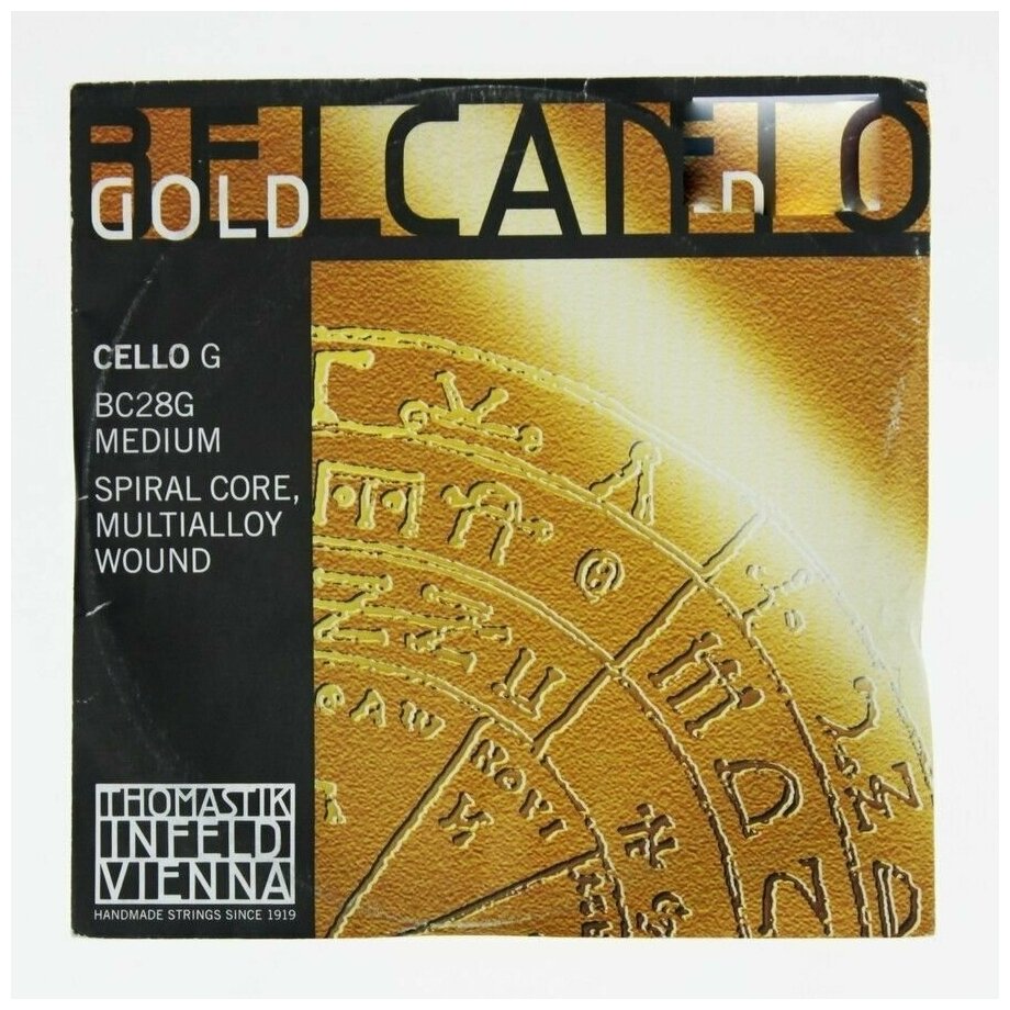 THOMASTIK Belcanto Gold BC28G струна Соль для виолончели 4/4