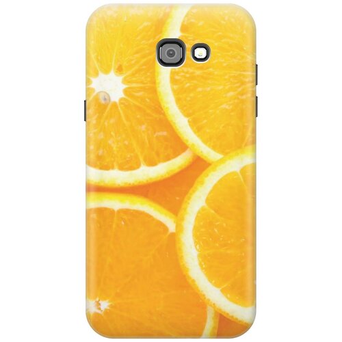 фото Cиликоновый чехол на samsung galaxy a7 (2017) / самсунг а7 2017 с принтом "апельсины" gosso