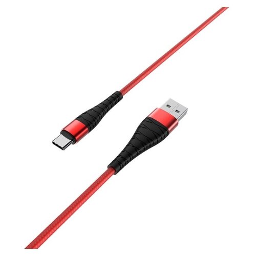 Кабель Borofone BX32 Munificent USB - USB Type-C, 1 м, 1 шт., красный кабель borofone bx32 munificent usb type c черный 1 м