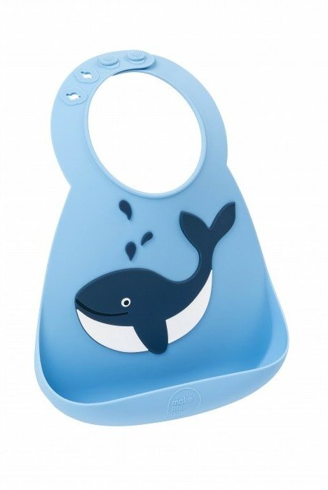 Baby Bib Whale Голубой