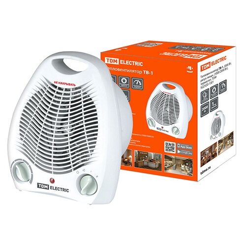 Тепловентилятор ТВ-1 2000 Вт регул мощн 10002000 Вт термостат TDM Цена за 1 упак 123900₽