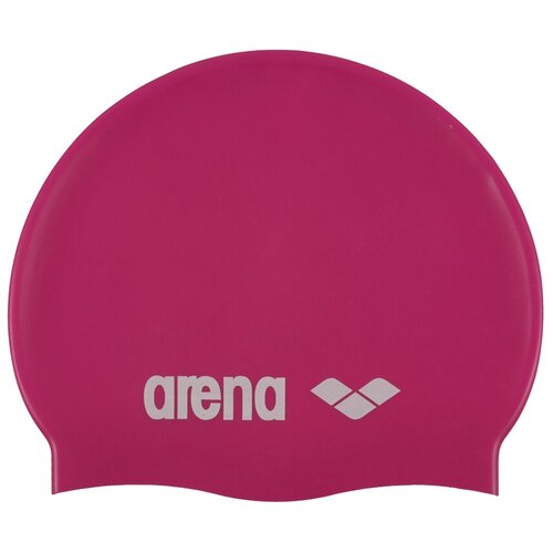 фото Шапочка для плавания arena classic silicone jr 91670, fuxia/white